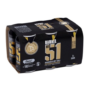Picture of Barrel 51 7% 6pk Cans 330ml