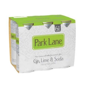 Picture of Park Lane Gin, Lime and Soda 6pk Cans 250ml