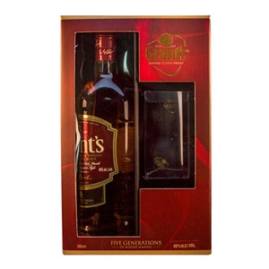 Picture of Grants Scotch Whisky 700ml + 2xIce Mould Trays Gift Pack