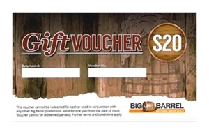 Picture of Big Barrel Gift Voucher $20.00