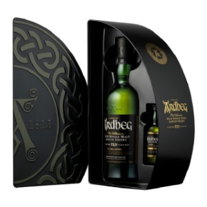 Picture of Ardbeg 10YO Scotch Whisky 700ml Quadrant Gift Pack