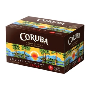Picture of Coruba 7% Rum n Cola 12pk Cans 250 ml