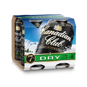 Picture of Canadian Club n Dry 7% 4pk 355ml Cans