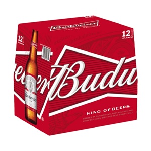 Picture of Budweiser 12pk Bottles 355ml