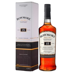 Picture of Bowmore 15YO Single Malt Scotch Whisky 1 Litre