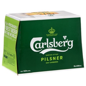 Picture of Carlsberg Lager 15pk Btls 330ml