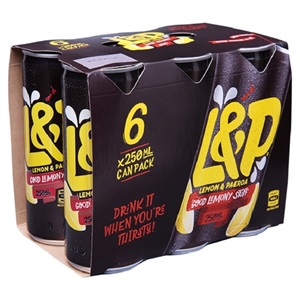 Picture of L&P 6pk Cans 250ml