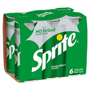 Picture of Sprite Zero Sugar 6pk Cans 250