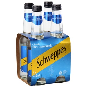 Picture of Schweppes Dry Lemonade 4pk 330ml