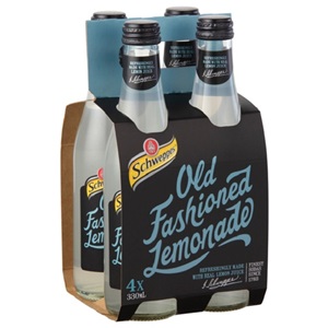 Picture of Schweppes Old Fashion Lemonade 4pk Bottles 330ml