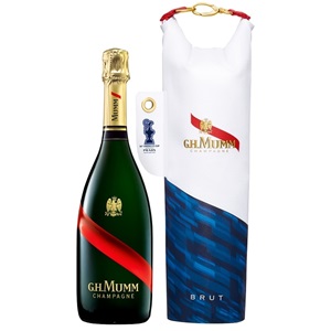 Picture of Mumm Grand Cordon Champagne Brut NV America's Cup Dry Bag Gift 750ml