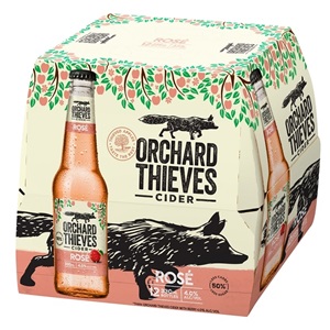 Picture of Orchard Thieves Rose Cider 12pk Bottles 330ml