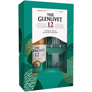 Picture of Glenlivet 12YO Scotch Whisky + 2 Glasses Gift 700ml