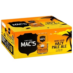 Picture of Mac's Magic Hour Hazy Pale Ale 12pack Cans 330ml