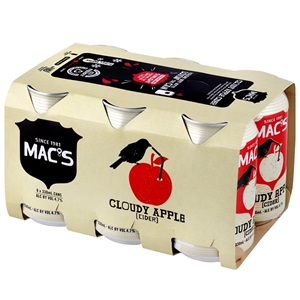 Picture of Mac's Cloudy Apple Cider 6pk Cans 330ml