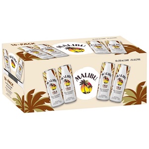 Picture of Malibu Rum n Cola 10pk Cans 250ml