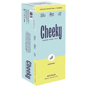 Picture of Cheeky Lemon Hard Iced Tea 10pk Cans 330ml