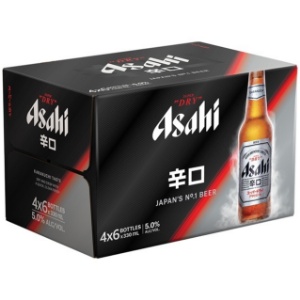 Picture of Asahi Super Dry 6pack Bottles 330ml