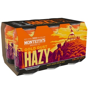 Picture of Monteiths Gold Dust Hazy 6pk Cans 330ml