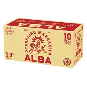 Picture of Alba Tequila Margarita 10pk Cans 250ml