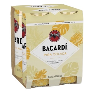 Picture of Bacardi Pina Colada 4pk Cans 250ml