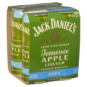 Picture of Jack Daniels & Apple 4pk Cans 330ml