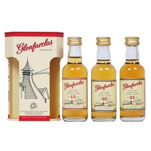 Picture of Glenfarclas 15YO/21YO/25YO Scotch Whisky 3x50ml Gift Pack