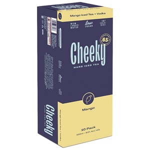 Picture of Cheeky 6.5% Mango Iced Tea 10pk Cans 330ml