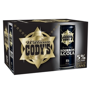 Picture of Codys 4.8% Bourbon n Cola 12pk Cans 250ml