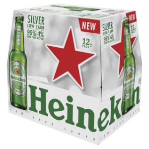 Picture of Heineken Silver Low Carb 12pk Bottles 330ml