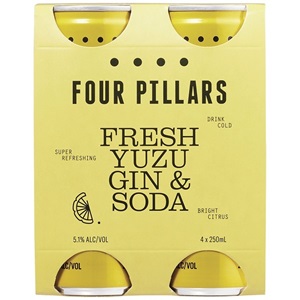 Picture of Four Pillars Fresh Yuzu 4pack Cans 250ml