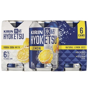 Picture of Kirin Hyoketsu 6% Vodka Lemon 6pack Cans 330ml