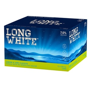 Picture of Long White 7% Lemon & Lime 12pk Cans 240ml