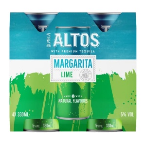 Picture of Olmeca Altos Margarita & Lime 4pk Cans 330ml