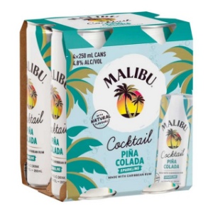 Picture of Malibu PinaColada 4pk Cans 250ml