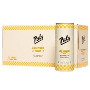 Picture of Pals Gin Tangelo Lemon Soda 10pack Cans 250ml