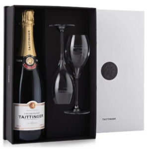 Picture of Taittinger Champagne Brut NV 750ml +2 FLutes Gift Pack
