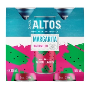 Picture of Olmeca Altos Margarita Watermelon 4pk Cans 330ml