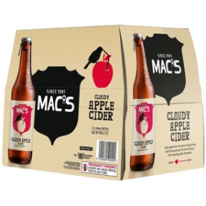 Picture of Mac's Cloudy Apple Cider 12pk Bottles 330ml